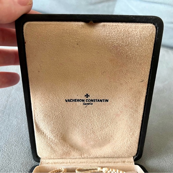 VACHERON CONSTANTIN Black Leather Jewelry Box 5.25x4x1.25 inches - Picture 3 of 11